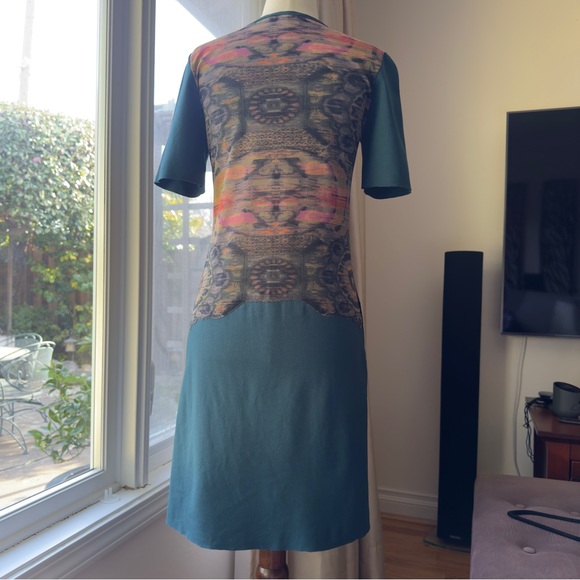 Vintage Vivienne Tam Geometric Print Mesh Dress - Picture 5 of 11